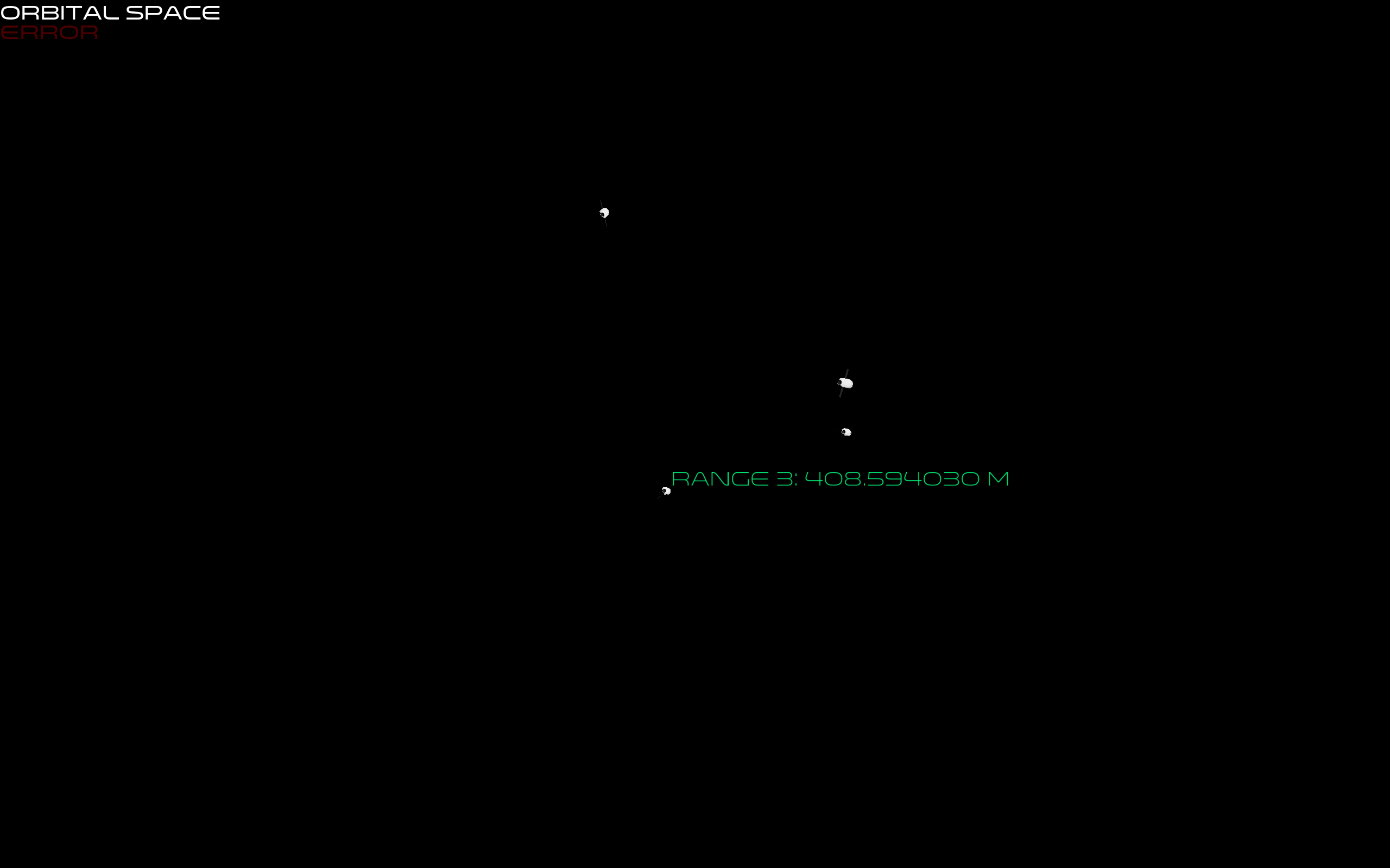 Screenshot demonstrating text rendering in Orbital Space.